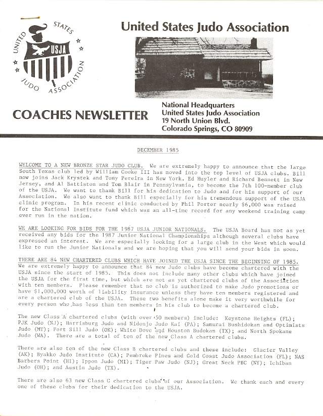 12/85 USJA Coach Newsletter
